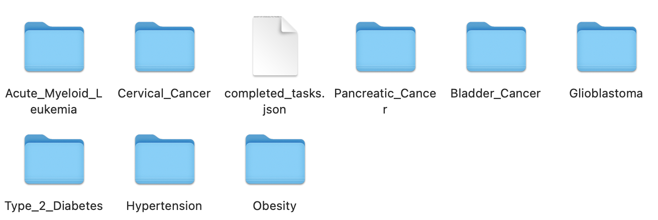Output folder